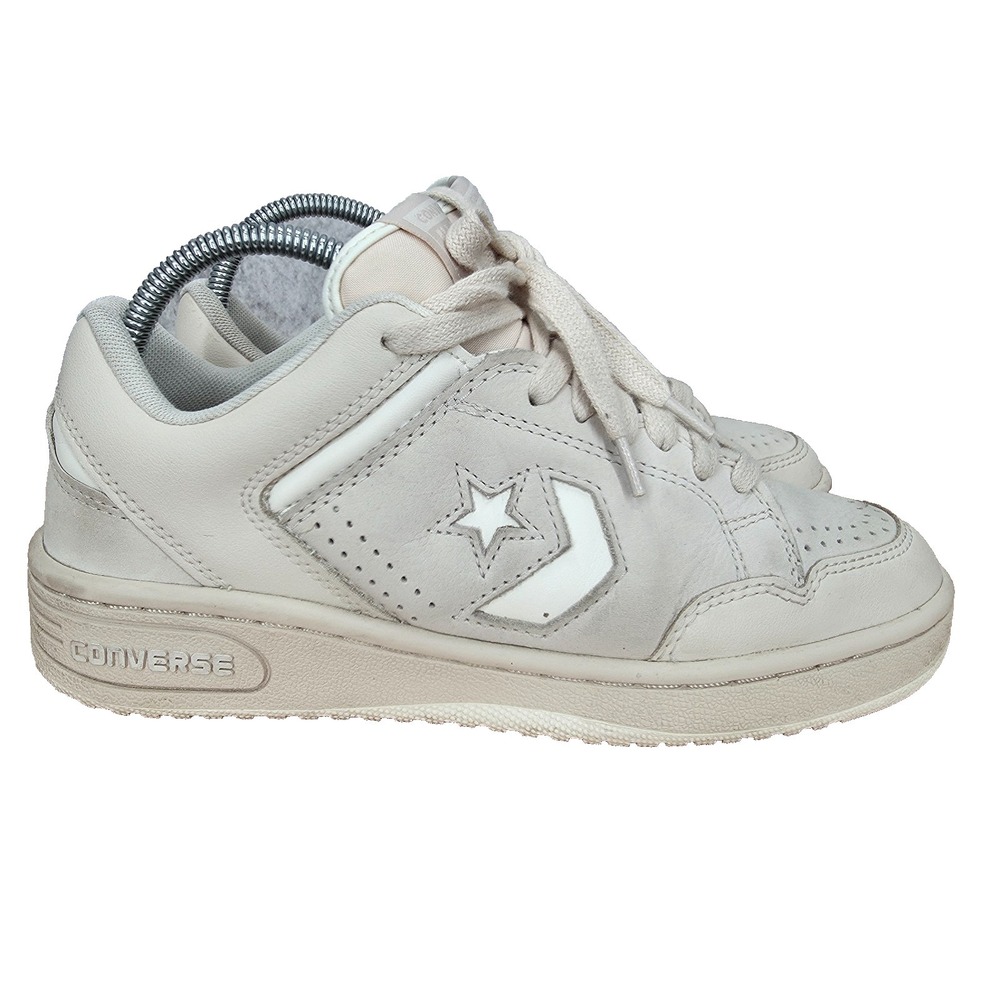 Converse Weapon Basketball Sneakers Womens 7.5 Beige Low Top‎ Leather Shoes